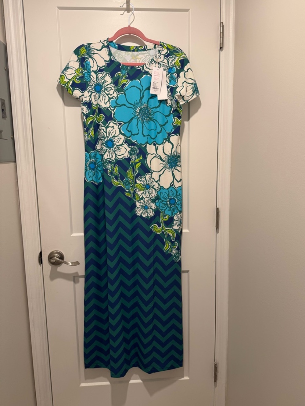 Lilly Pulitzer Kaden Chilly Lilly Maxi Dress NWT Medium